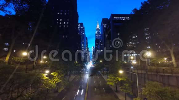 纽约市曼哈顿第42街时间间隔视频的预览图