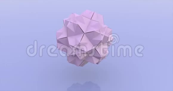 由三角形三维渲染动画组成的Lilac球视频的预览图