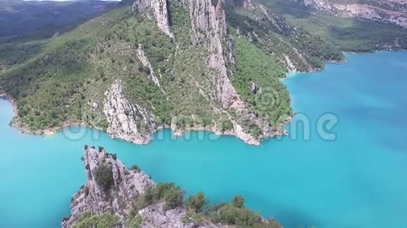 西班牙LaNoguera的Canelles水库视频的预览图
