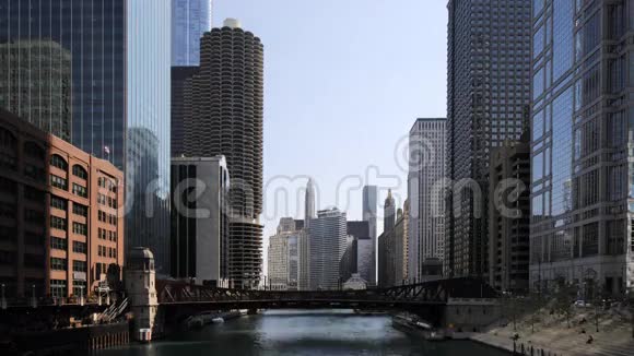 4K超高清时间从芝加哥河堤视频的预览图