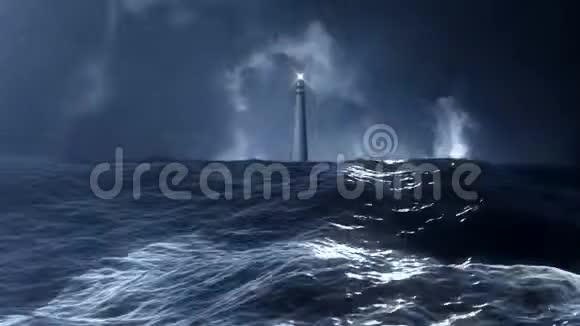从暴风海洋看灯塔视频的预览图
