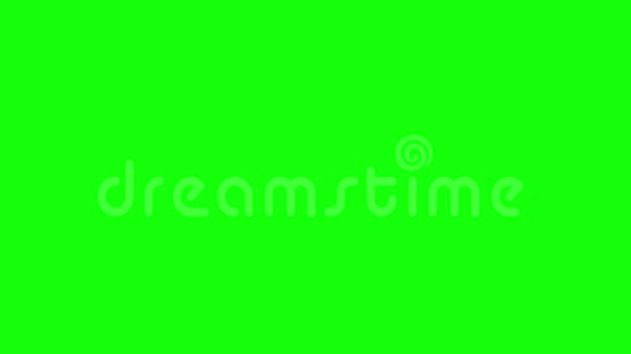 3D动画排球滚过绿屏色度键背景视频的预览图