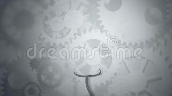 转动齿轮图标在头部与齿轮图标之间的动画视频的预览图