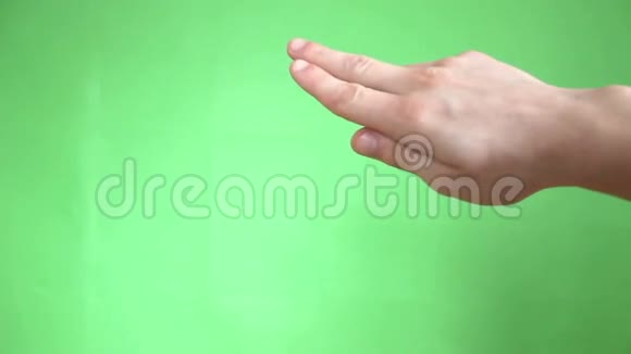 双手触摸手势绿屏视频的预览图