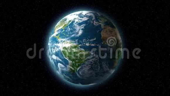 基本三维地球旋转地球世界视频的预览图