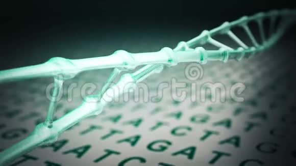DNA螺旋旋转循环视频的预览图