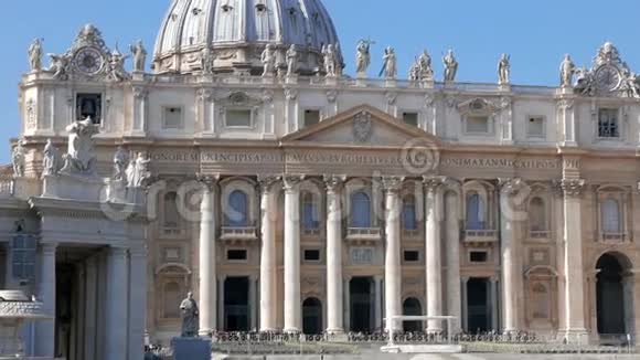 圣彼得大教堂意大利罗马梵蒂冈城视频的预览图
