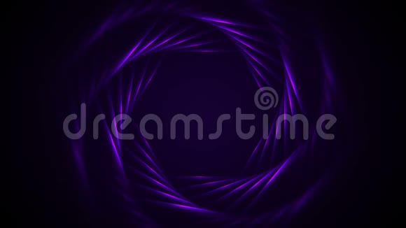 紫外线氖激光六边形抽象运动背景视频的预览图