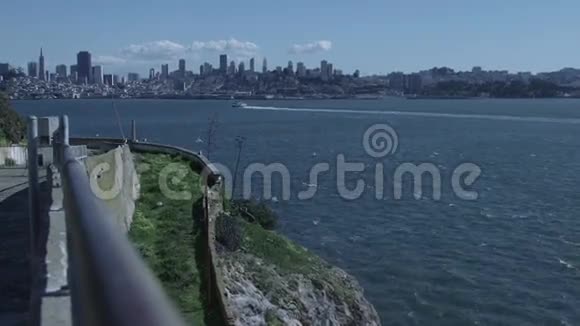 早春的旧金山加州的天际线视频的预览图