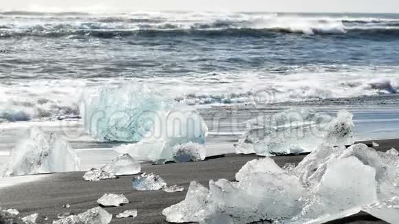 海洋冬季冰阳视频的预览图