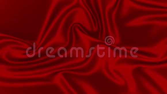 红绸面料纹理布波动画背景彩色特写背景视频的预览图