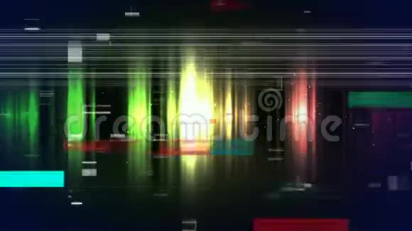 黑色背景下的光效应线动画视频的预览图