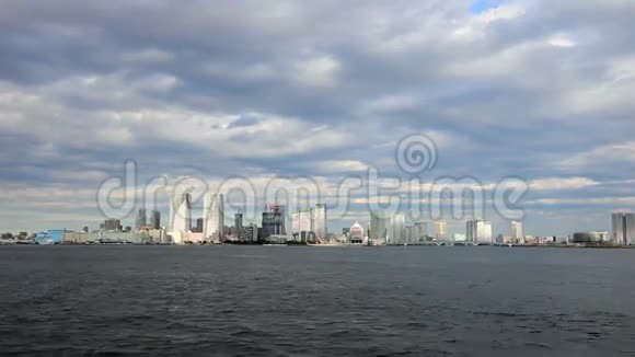 东京湾地区摩天大楼景观视频的预览图