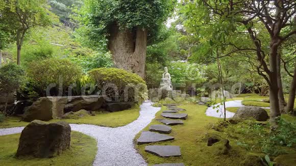 镰仓美丽的日本小花园视频的预览图