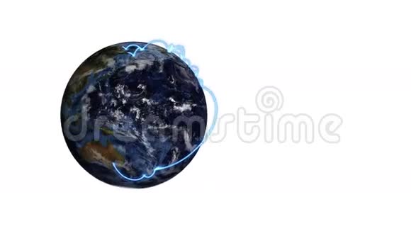 地球通过屏幕和商务人员的视频与地球图像提供的Nasaorg视频的预览图