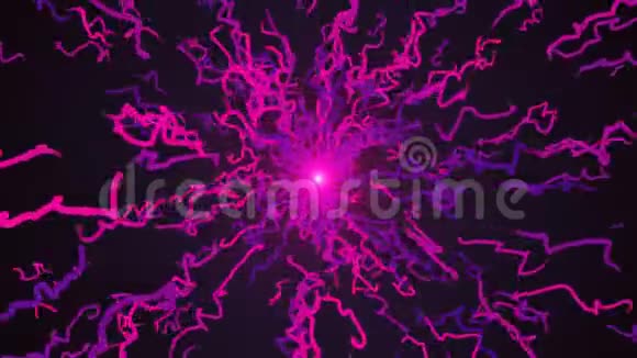 明亮粒子爆炸卡通风格三维渲染背景计算机生成背景视频的预览图
