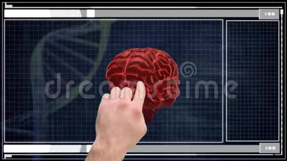 手使用未来的界面查看病人检查与医生视频的预览图