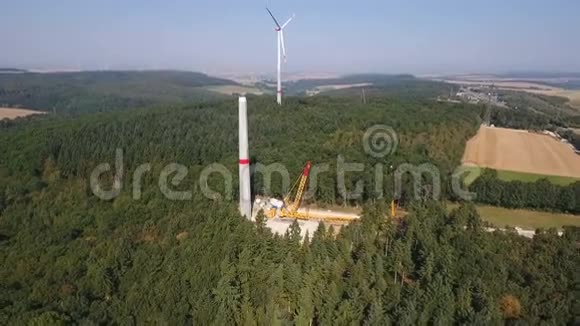 风力涡轮机建设地点风力公园视频的预览图