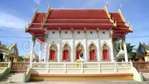 泰国阳光明媚的泰国寺庙视频的预览图