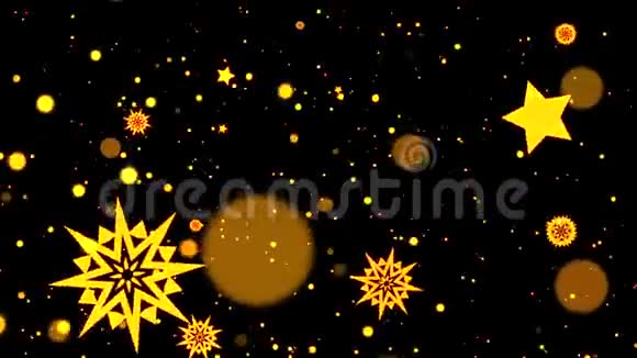 圣诞主题动画背景与粒子2020年假期bn文本反思背景3D绘制视频的预览图