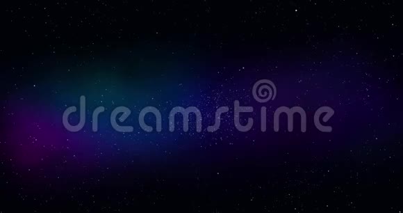空间背景照相机正飞过蓝色和洋红色的星云星星到处都是视频的预览图