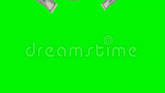 美元雨绿色屏幕视频的预览图