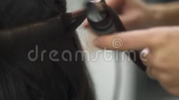 美女在美容院做发型视频的预览图