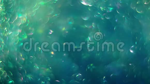 透明肥皂泡的混沌运动背景球旋转抽象分子视频的预览图