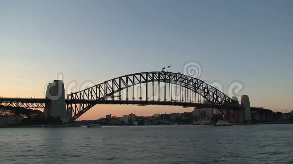 悉尼海港大桥晚上澳大利亚视频的预览图