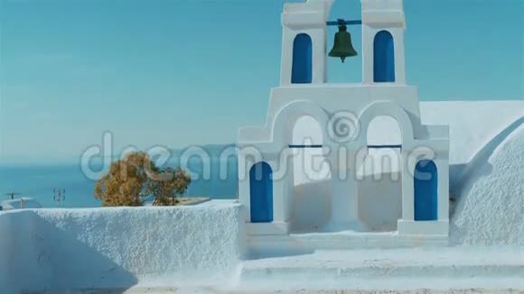 传统的环海地中海教堂视频的预览图