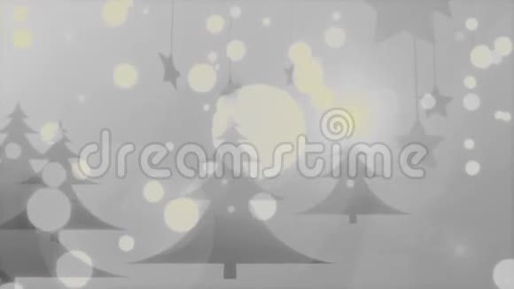 雾蒙蒙的圣诞节4k60fps寒冷神秘的冬季视频背景循环视频的预览图