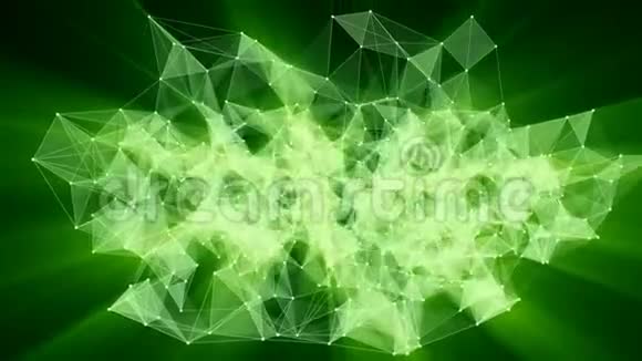 绿色神经丛网络转换为霓虹阿拉伯文字的动画加入我们视频的预览图
