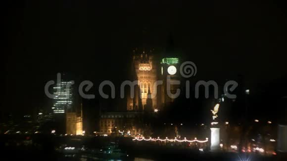 大本钟夜钟塔英国伦敦视频的预览图