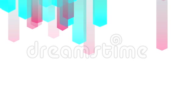 抽象全息柱子梯度彩虹动画4K运动图形视频的预览图