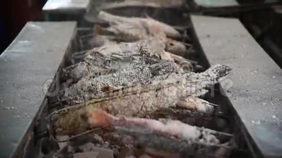 盐壳烤鱼视频的预览图