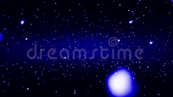 蓝色尘埃抽象光动拍片电影背景环视频的预览图