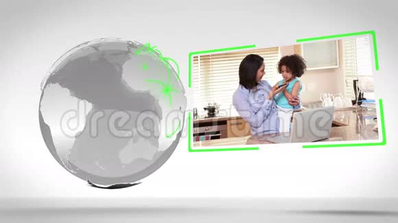 世界各地的家庭一起使用Nasaorg的地球图像视频的预览图