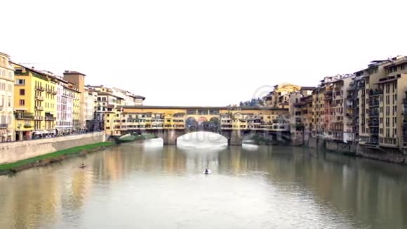 庞特韦奇奥旧桥佛罗伦萨意大利4K视频的预览图