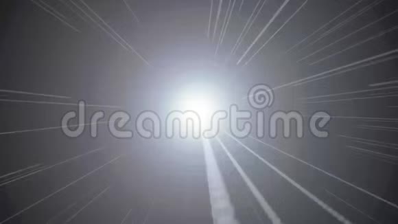 抽象超跳宇宙背景上的光速深层空间虫洞三维渲染视频的预览图