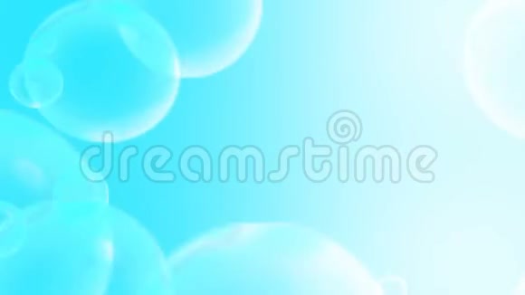 在蓝色梯度上浸泡气泡视频的预览图