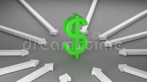 美元和箭头视频的预览图