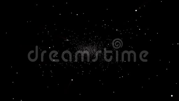 抽象超跳宇宙背景上的光速深层空间虫洞三维渲染视频的预览图
