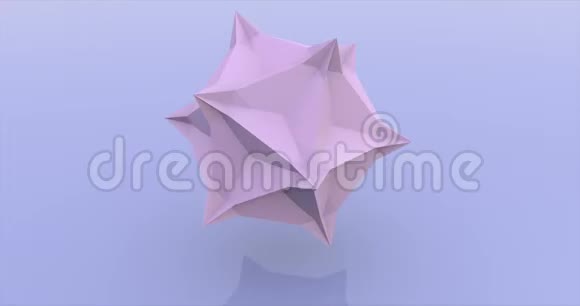 粉色球体组成三角形旋转三维渲染动画视频的预览图