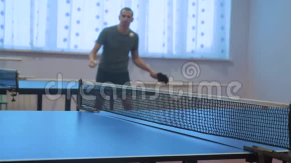 乒乓球正手概念体育运动积极的生活方式视频的预览图