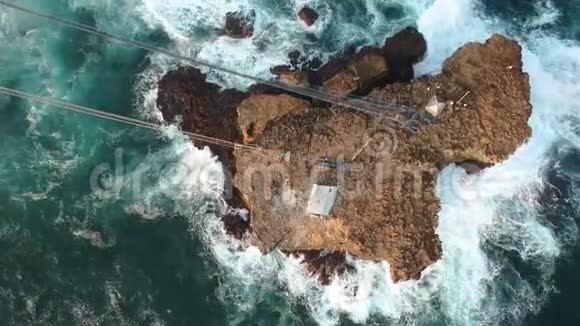 铁芒海滩的空中镜头视频的预览图