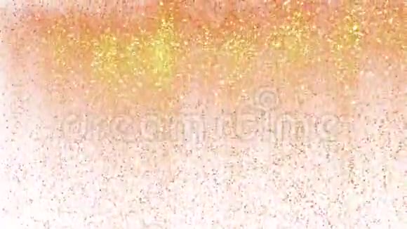 金闪粉雨无缝环喜庆的金色尘埃粒子视频的预览图