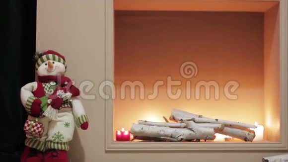 圣诞装饰壁炉视频的预览图