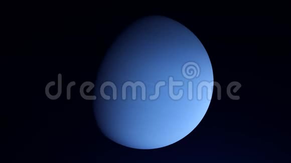 天王星星球的蓝色令人叹为观止它的一面在光线下另一面隐藏在阴影中视频的预览图