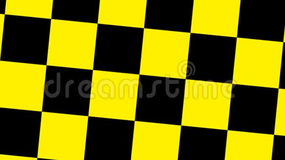 设计黑色和黄色格子旋转视频的预览图
