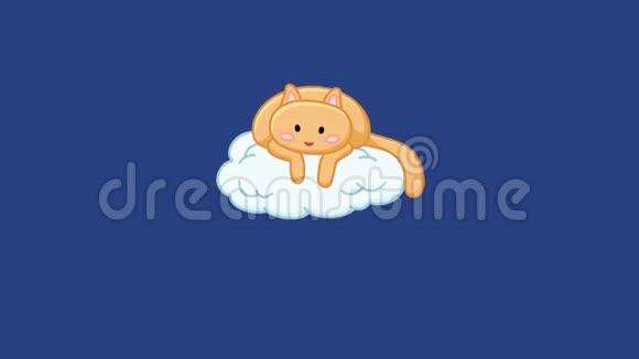 云动画上的可爱猫视频的预览图